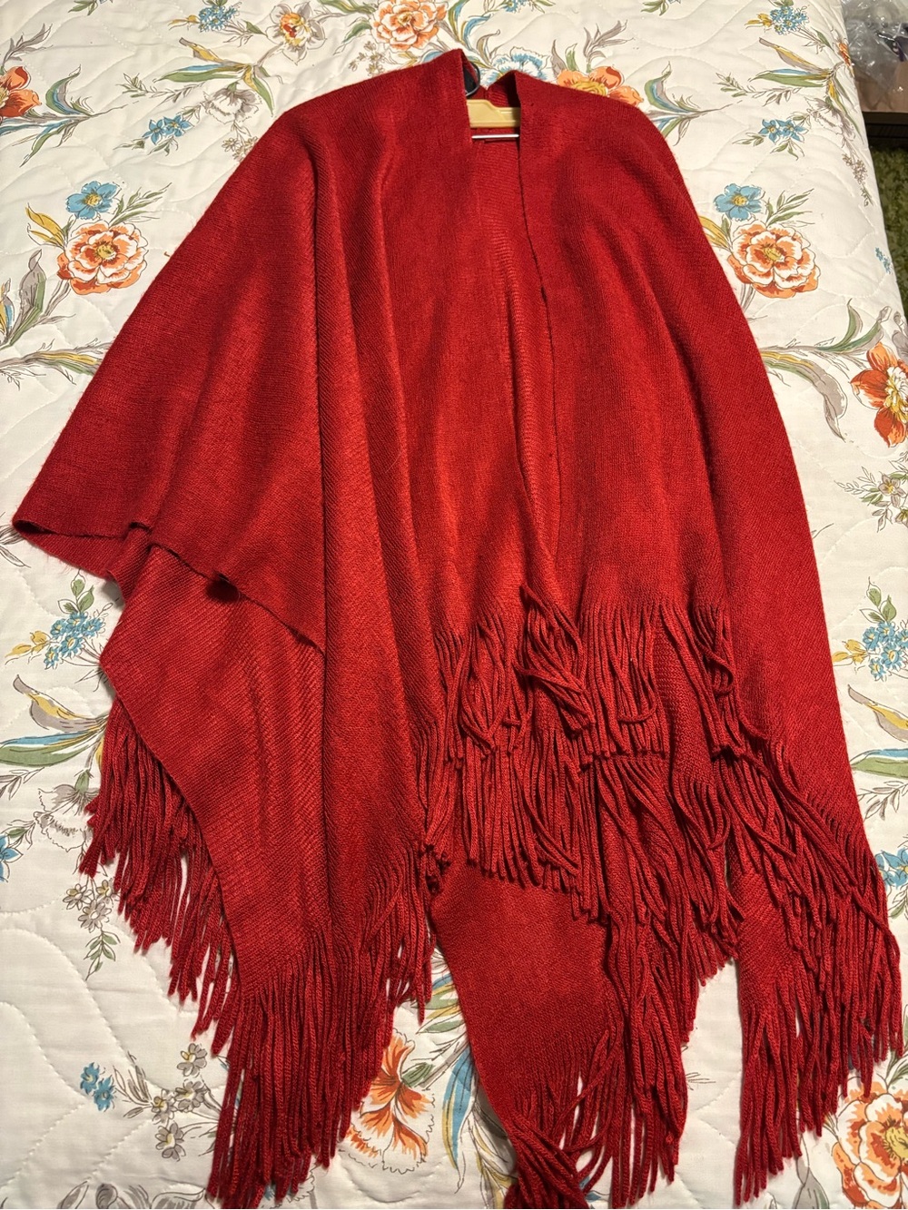 New York & Co. fringed shawl